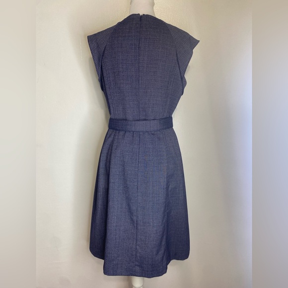 KAY UNGER Elegant Blue Sleeveless Dress - Picture 6 of 11